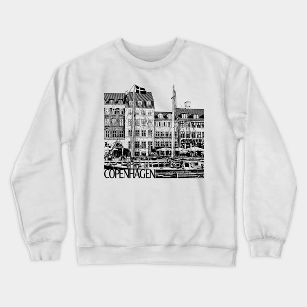 Copenhagen Crewneck Sweatshirt by TravelTs